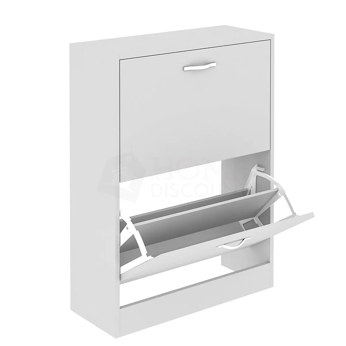 Vida Designs 2 Drawer Shoe Storage Cabinet For Small Spaces-Furniture Kingdom